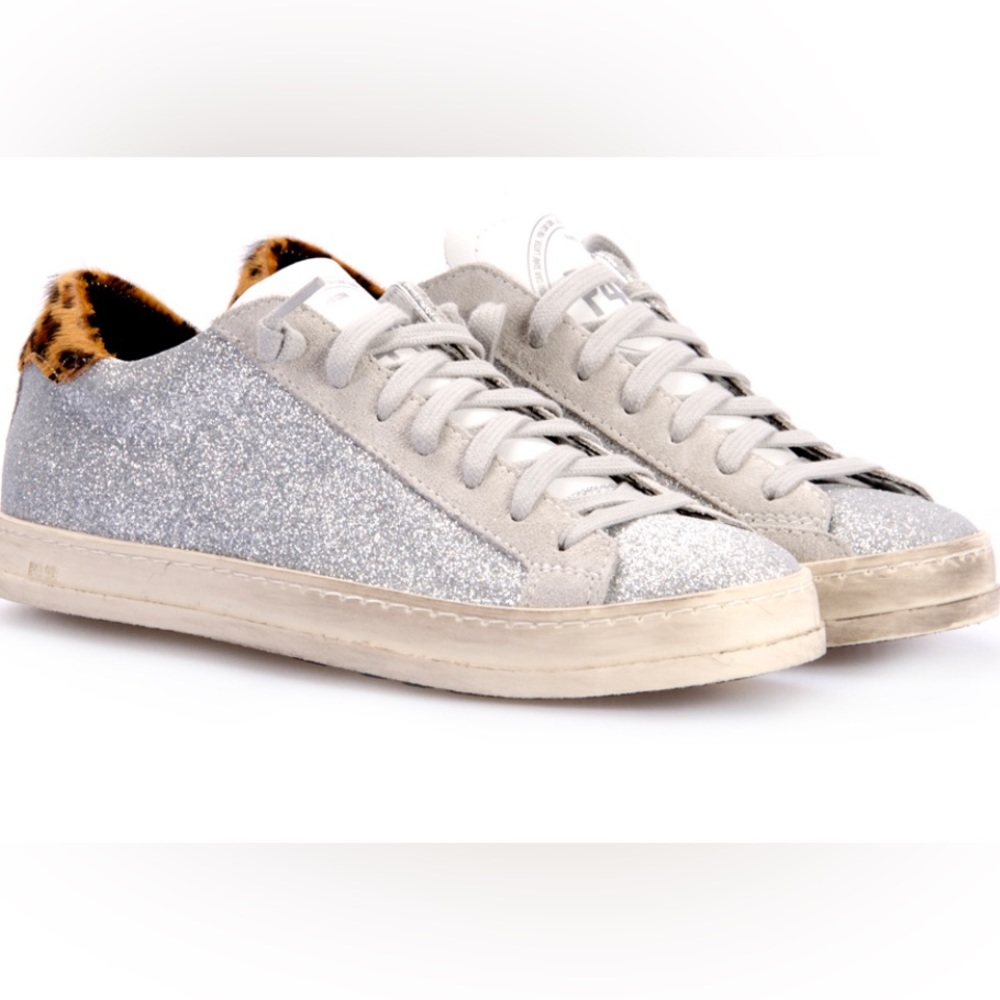 P448 - John Sneaker in Glitter & Leopard, size 41